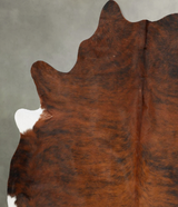 Dark Brindle X-Large Brazilian Cowhide Rug 7'4"H x 6'0"W #B28657 by Hudson Hides