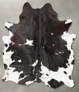 Black and White X-Large Brazilian Cowhide Rug 7'7"H x 6'5"W #B28666 by Hudson Hides