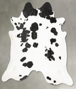 Black and White XX-Large Brazilian Cowhide Rug 7'7"H x 7'10"W #B28667 by Hudson Hides