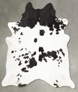 Black and White XX-Large Brazilian Cowhide Rug 7'8"H x 6'9"W #B28670 by Hudson Hides
