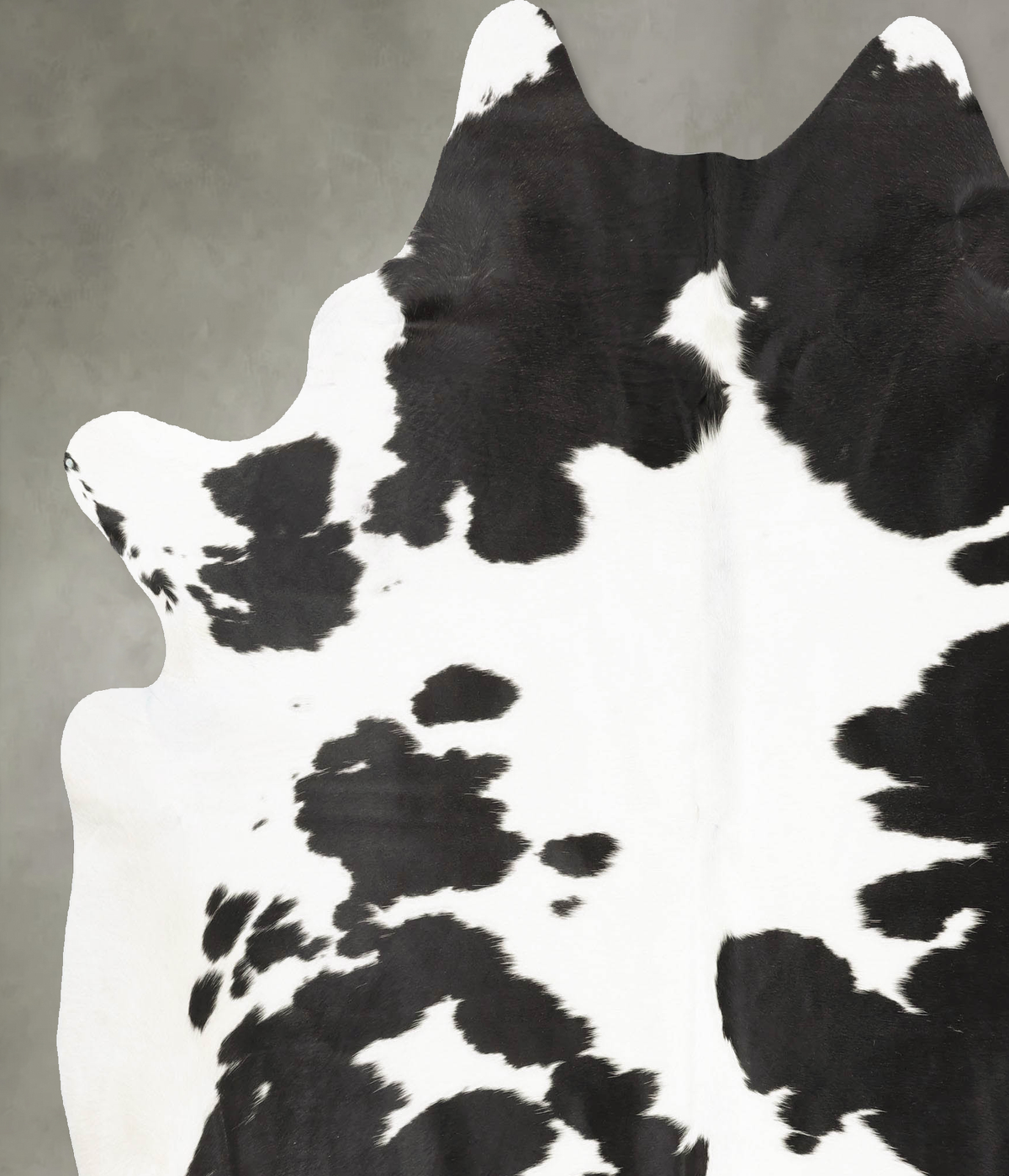 Black and White XX-Large Brazilian Cowhide Rug 7'10"H x 6'9"W #B28672 by Hudson Hides
