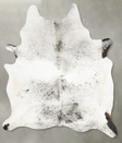 Salt and Pepper Black X-Large Brazilian Cowhide Rug 8'0"H x 6'3"W #B28678 by Hudson Hides