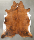 Medium Brindle X-Large Brazilian Cowhide Rug 7'5"H x 6'8"W #B28682 by Hudson Hides