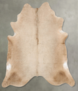 Champagne X-Large Brazilian Cowhide Rug 7'4"H x 6'9"W #B28684 by Hudson Hides