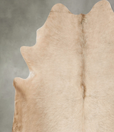 Champagne X-Large Brazilian Cowhide Rug 7'4"H x 6'9"W #B28684 by Hudson Hides