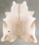 Champagne X-Large Brazilian Cowhide Rug 7'5"H x 6'8"W #B28686 by Hudson Hides
