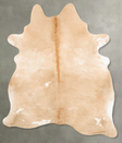 Beige X-Large Brazilian Cowhide Rug 7'11"H x 6'2"W #B28693 by Hudson Hides