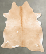 Beige X-Large Brazilian Cowhide Rug 7'11"H x 6'2"W #B28693 by Hudson Hides