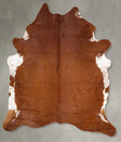 Brown and White Regular XX-Large Brazilian Cowhide Rug 8'5"H x 6'11"W #B28694 by Hudson Hides