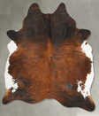Dark Brindle XX-Large Brazilian Cowhide Rug 8'1"H x 6'10"W #B28697 by Hudson Hides