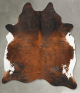 Dark Brindle XX-Large Brazilian Cowhide Rug 8'1"H x 6'10"W #B28697 by Hudson Hides