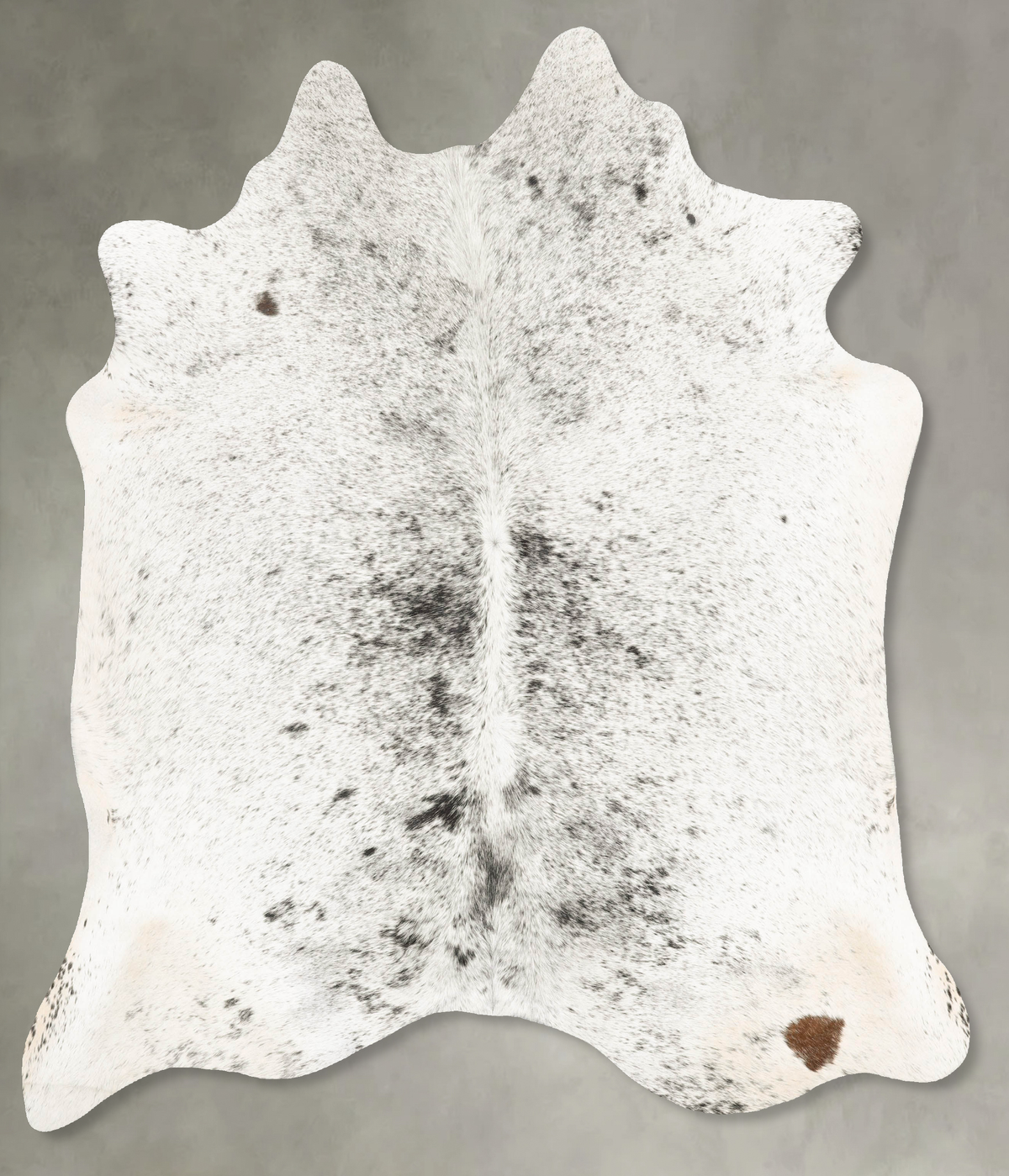 Salt and Pepper Black Cowhide Rug #B28699
