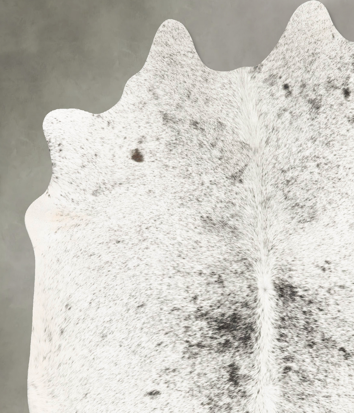 Salt and Pepper Black Cowhide Rug #B28699