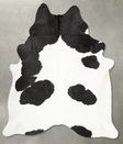 Black and White XX-Large Brazilian Cowhide Rug 7'11"H x 7'1"W #B28700 by Hudson Hides