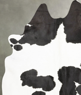 Black and White X-Large Brazilian Cowhide Rug 7'7"H x 6'5"W #B28703 by Hudson Hides