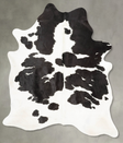 Black and White X-Large Brazilian Cowhide Rug 7'8"H x 6'2"W #B28704 by Hudson Hides