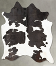 Black and White X-Large Brazilian Cowhide Rug 7'8"H x 6'4"W #B28706 by Hudson Hides