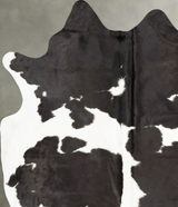 Black and White X-Large Brazilian Cowhide Rug 7'8"H x 6'4"W #B28706 by Hudson Hides