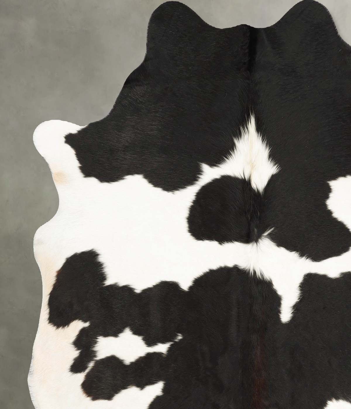 Black and White X-Large Brazilian Cowhide Rug 7'2"H x 6'5"W #B28716 by Hudson Hides