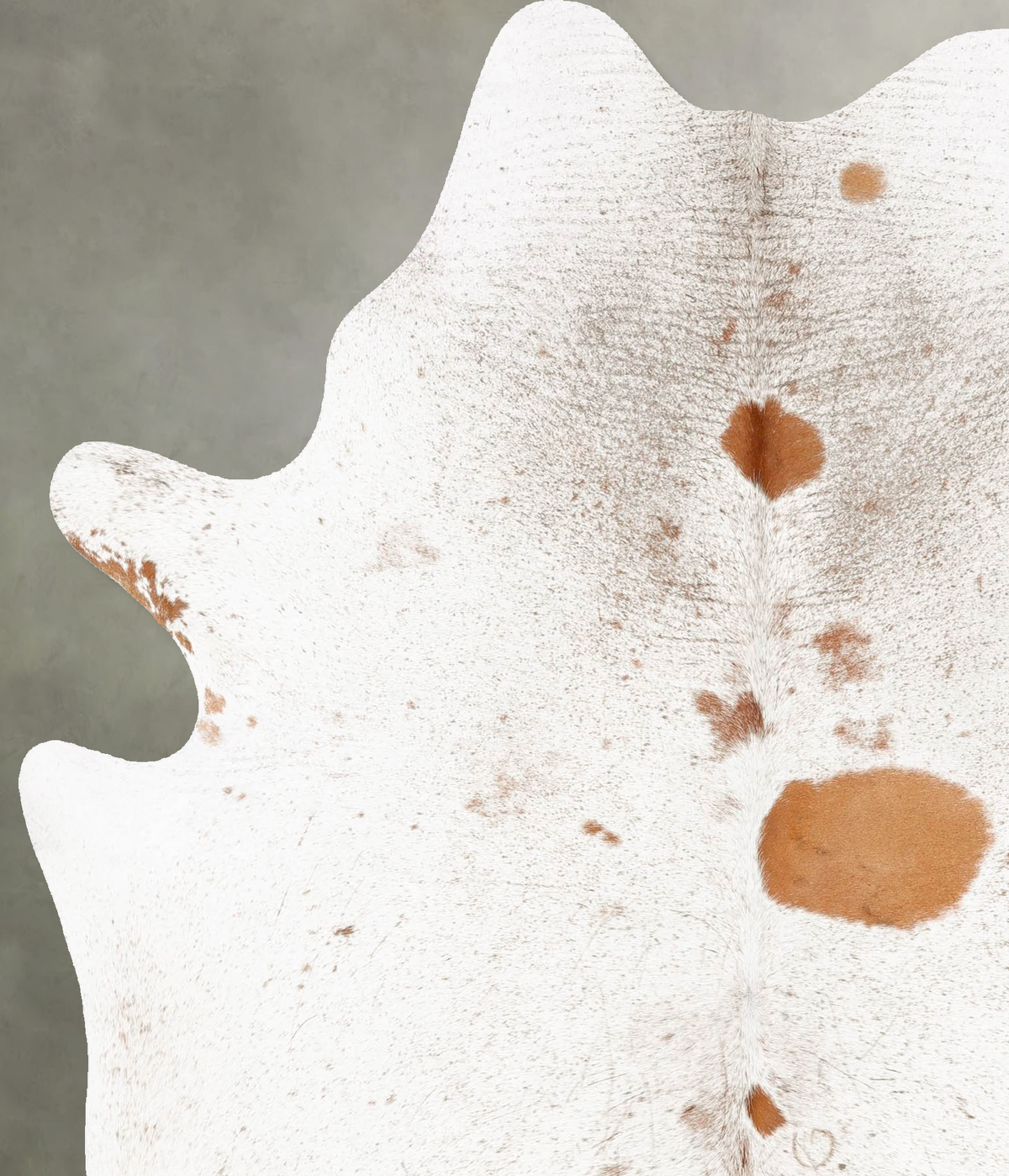 Salt and Pepper Brown X-Large Brazilian Cowhide Rug 7'3"H x 6'0"W #B28718 by Hudson Hides