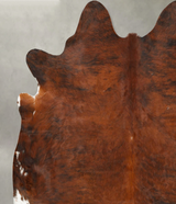Dark Brindle X-Large Brazilian Cowhide Rug 7'3"H x 6'7"W #B28722 by Hudson Hides