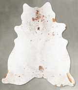 Salt and Pepper Brown X-Large Brazilian Cowhide Rug 7'6"H x 6'7"W #B28723 by Hudson Hides