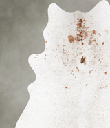 Salt and Pepper Brown X-Large Brazilian Cowhide Rug 7'6"H x 6'7"W #B28723 by Hudson Hides