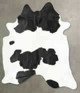 Black and White XX-Large Brazilian Cowhide Rug 7'7"H x 6'9"W #B28728 by Hudson Hides