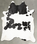 Black and White XX-Large Brazilian Cowhide Rug 8'6"H x 7'1"W #B28730 by Hudson Hides