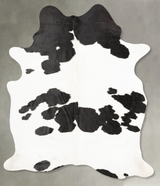 Black and White X-Large Brazilian Cowhide Rug 7'8"H x 5'8"W #B28732 by Hudson Hides