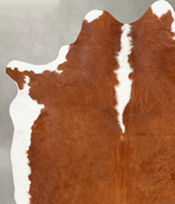 Hereford XX-Large Brazilian Cowhide Rug 8'1"H x 6'6"W #B28733 by Hudson Hides