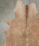 Taupe XX-Large Brazilian Cowhide Rug 7'4"H x 6'11"W #B28741 by Hudson Hides