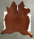 Hereford XX-Large Brazilian Cowhide Rug 8'2"H x 7'1"W #B28746 by Hudson Hides