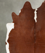Hereford XX-Large Brazilian Cowhide Rug 8'2"H x 7'1"W #B28746 by Hudson Hides