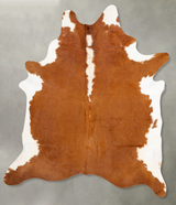 Hereford XX-Large Brazilian Cowhide Rug 8'8"H x 7'2"W #B28765 by Hudson Hides