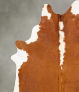 Hereford XX-Large Brazilian Cowhide Rug 8'8"H x 7'2"W #B28765 by Hudson Hides