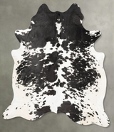 Black and White X-Large Brazilian Cowhide Rug 7'6"H x 6'5"W #B28769 by Hudson Hides
