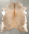 Taupe XX-Large Brazilian Cowhide Rug 7'10"H x 6'10"W #B28776 by Hudson Hides