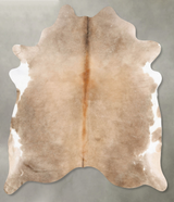 Taupe XX-Large Brazilian Cowhide Rug 7'10"H x 6'10"W #B28776 by Hudson Hides