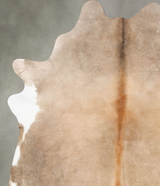 Taupe XX-Large Brazilian Cowhide Rug 7'10"H x 6'10"W #B28776 by Hudson Hides