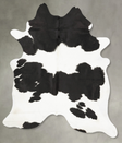 Black and White XX-Large Brazilian Cowhide Rug 8'0"H x 6'3"W #B28780 by Hudson Hides