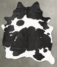 Black and White X-Large Brazilian Cowhide Rug 7'8"H x 5'11"W #B28782 by Hudson Hides
