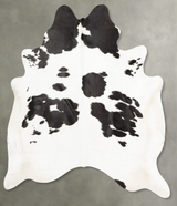 Black and White XX-Large Brazilian Cowhide Rug 7'6"H x 6'10"W #B28788 by Hudson Hides