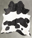 Black and White X-Large Brazilian Cowhide Rug 7'9"H x 6'5"W #B28791 by Hudson Hides
