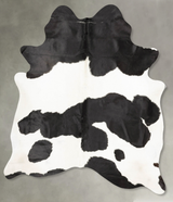 Black and White X-Large Brazilian Cowhide Rug 7'9"H x 6'5"W #B28791 by Hudson Hides