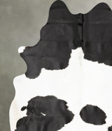 Black and White XX-Large Brazilian Cowhide Rug 8'3"H x 6'7"W #B28792 by Hudson Hides