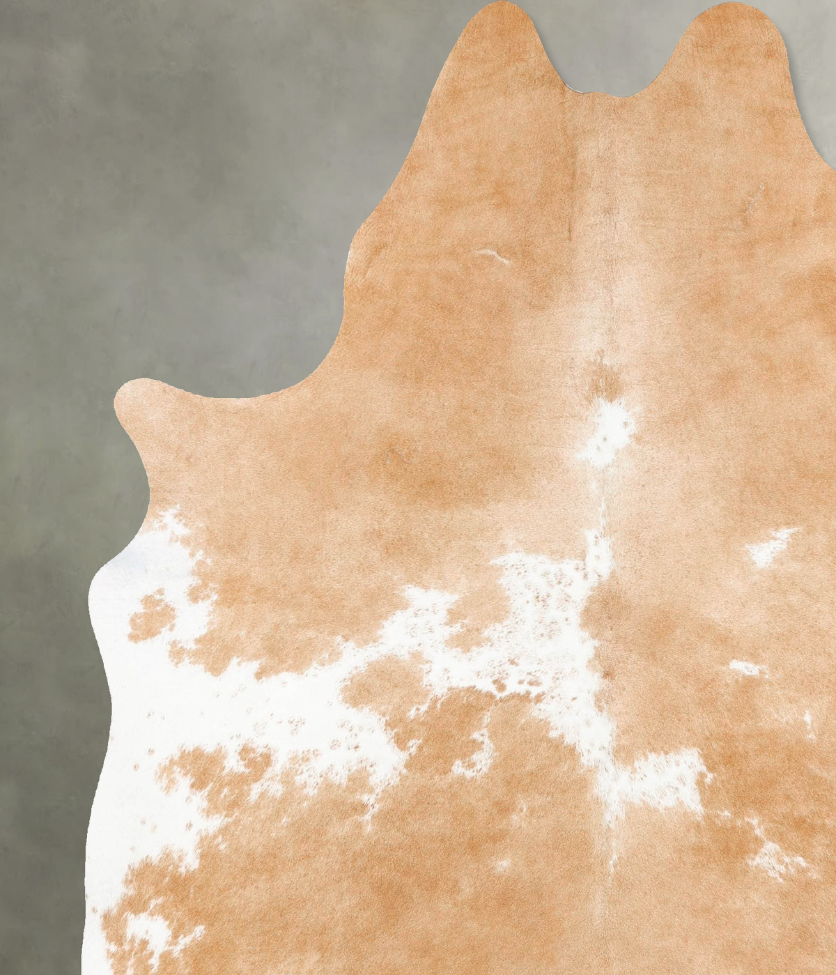 Beige and White X-Large Brazilian Cowhide Rug 7'9"H x 6'2"W #B28803 by Hudson Hides