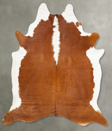 Hereford XX-Large Brazilian Cowhide Rug 8'3"H x 7'0"W #B28815 by Hudson Hides