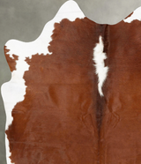 Hereford X-Large Brazilian Cowhide Rug 7'10"H x 6'4"W #B28816 by Hudson Hides
