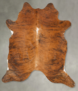 Medium Brindle X-Large Brazilian Cowhide Rug 7'5"H x 6'0"W #B28820 by Hudson Hides